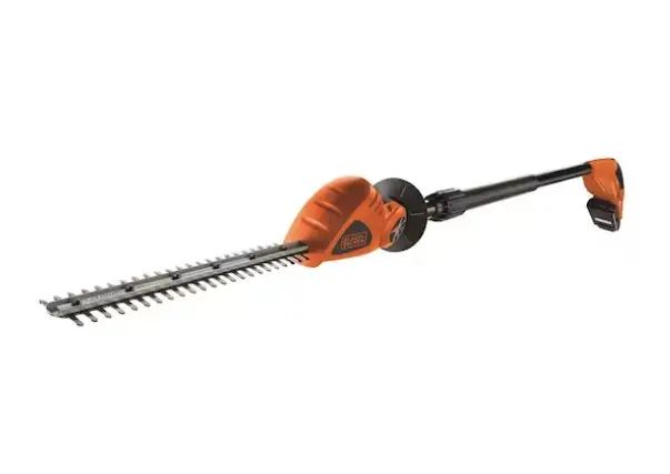 BLACK+DECKER - Taille-haie télescopique sans fil 18V 43 cm, 1 batterie 2,0 Ah Li-Ion, chargeur GTC1843L20-QW