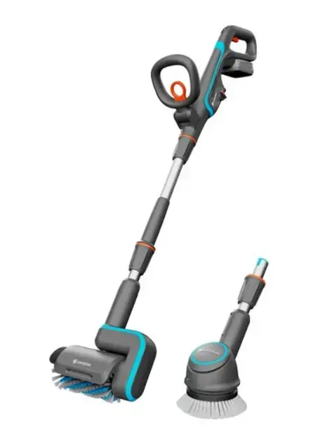 Gardena – Nettoyeur multi-fonction sans fil 18V AquaBrush 04/18V P4A, avec accessoires, 1 batterie 2,5 Ah, sans batterie ni chargeur 14842-20