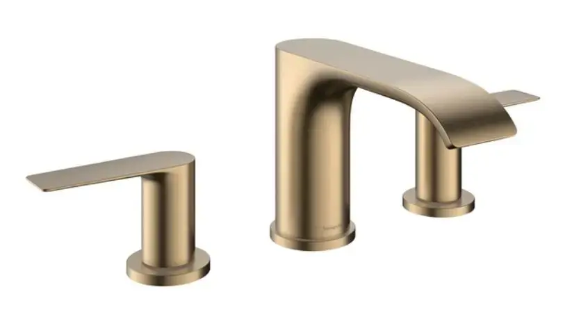 Hansgrohe Vivenis - Mitigeur de lavabo avec bonde, installation à 3 trous, EcoSmart, bronze brossé 75033140