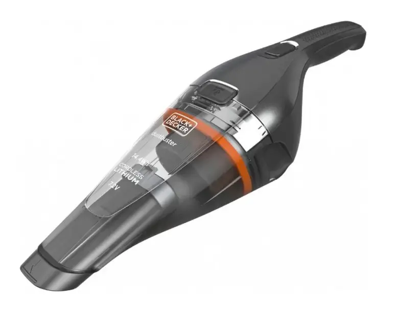 BLACK+DECKER – Aspirateur à main sans fil 7,2 V, station de charge, gris mat/chrome NVC220WC-QW