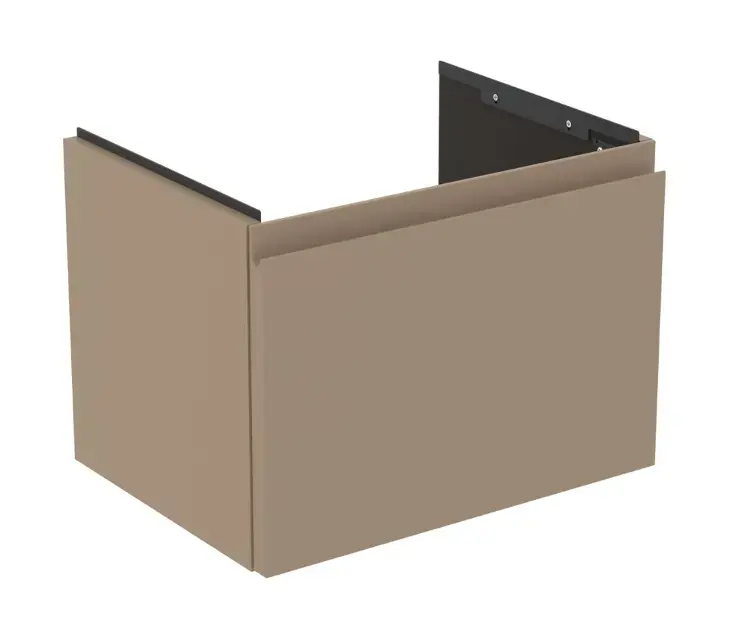 Ideal Standard Finesse - Meuble pour lavabo, 50x38x37 cm, 1 tiroir, Matt Greige E3375UP