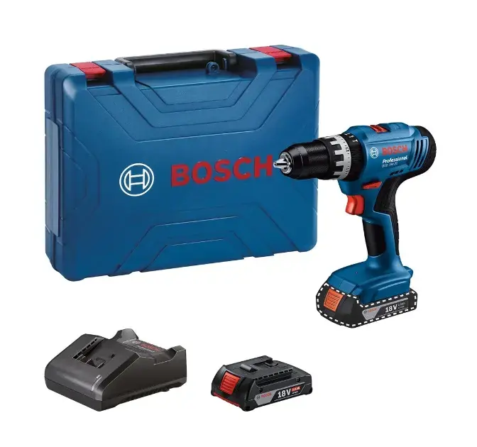 Bosch - perceuse à percussion sans fil 18V GSB 18V-25, 2x batterie 2,0 Ah Li-Ion, chargeur 06019K9308