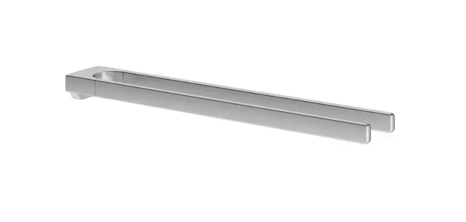 Keuco Collection Moll – Porte-serviettes double, longueur 45 cm, acier inoxydable 12718060000