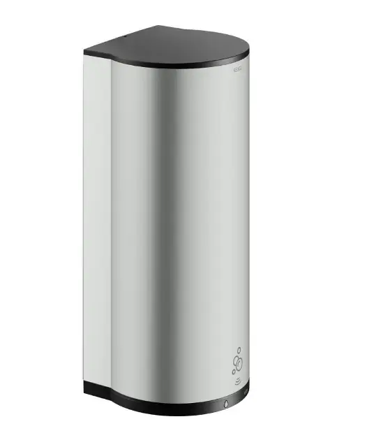 Keuco Plan – Distributeur automatique mural de savon moussant, 1100 ml, acier inoxydable/noir 14986060137