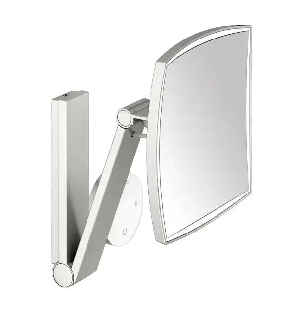 Keuco – Miroir cosmétique mural avec éclairage LED, acier inoxydable 17613069002