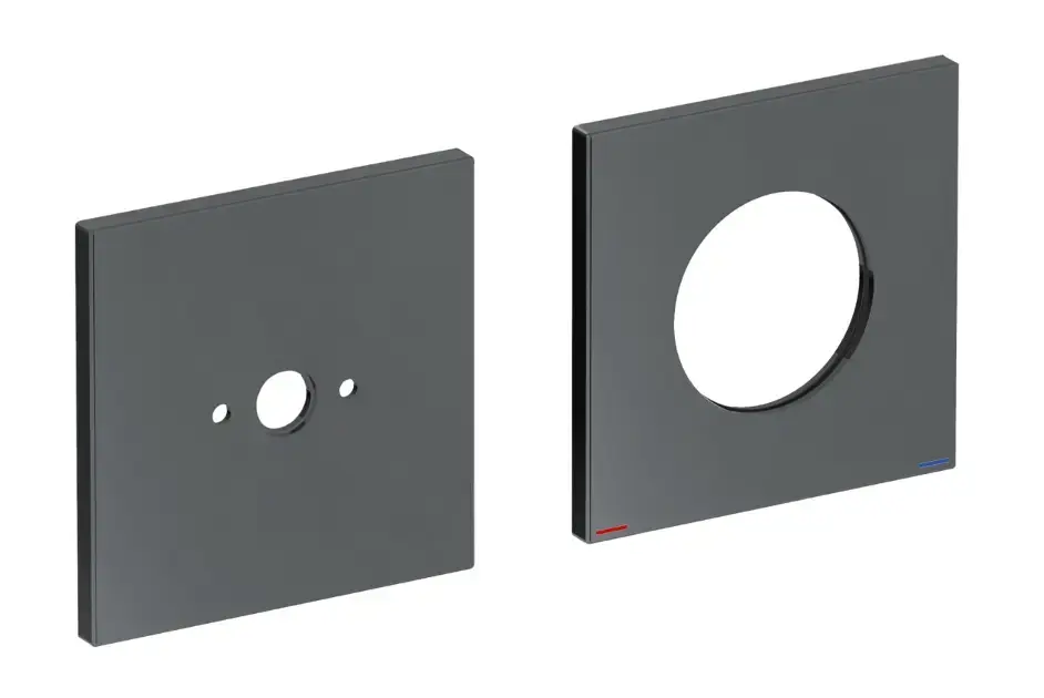 Keuco Edition 11 – Rosace de recouvrement, chrome noir brossé 51116130092