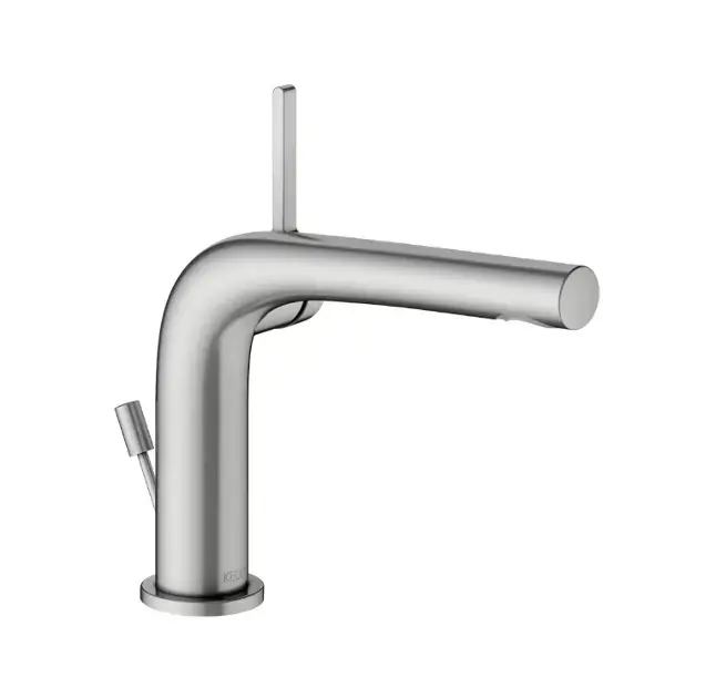 Keuco Edition 400 – Mitigeur de lavabo avec bec, acier inoxydable 51504060002