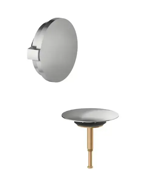Keuco – Set de finition pour vidange et trop-plein de baignoire, inox 59930060070