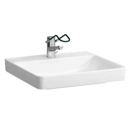 Laufen Pro Liberty - Lavabo, 60x55 cm, 1 trou pour robinetterie, sans trop-plein, blanc H8119500001561