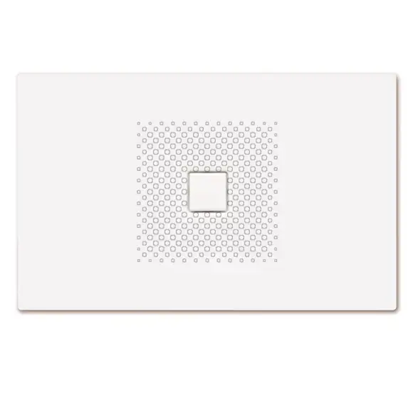 Kaldewei Avantgarde - Receveur de douche rectangulaire Conoflat 861-1, 100x160 cm, blanc - Receveur de douche, antidérapant, effet Perl, sans support en polystyrène 467730003001