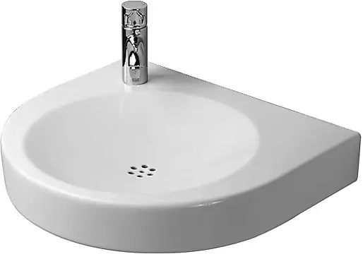 Duravit Architec - Lavabo PMR, 58x52 cm, sans trop-plein, blanc 0443580000