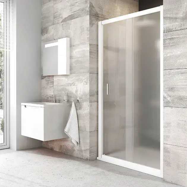 Ravak Blix - Porte de douche, 117-121 cm, blanc/verre Grape 0PVG0100ZG