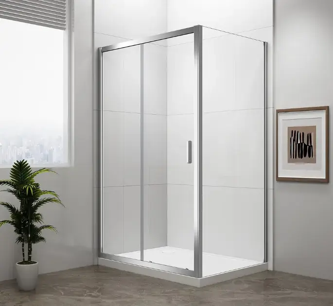 Polysan Easy Line - Cabine de douche 120x70 cm, aluminium/verre transparent EL1215EL3115