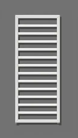 Zehnder Subway – Radiateur de salle de bains 97×60 cm, droit, raccord central 5 cm, laqué blanc SUB-100-060