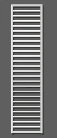 Zehnder Subway – Radiateur de salle de bains 184×60 cm, droit, raccord central 5 cm, laqué blanc SUB-180-060