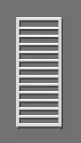 Zehnder Subway – Radiateur de salle de bains 97×60 cm, droit, raccord central 5 cm, acier inoxydable SUBI-100-060