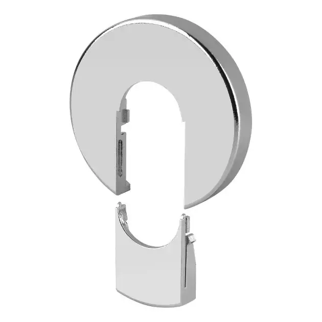 Zehnder – Jeu de caches 2 pièces, pour couvrir les raccords de radiateurs de diamètre 16 mm, chromé 816298