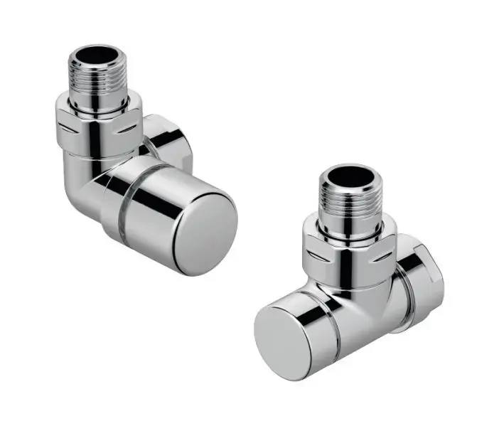 Zehnder – Vanne d&rsquo;angle gauche Set I et raccord d&rsquo;angle pour retour 1/2, blanc 838991