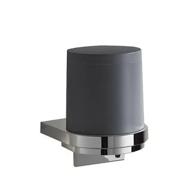 Keuco Collection Moll – Distributeur de savon avec support, 180 ml, anthracite/chrome 12752010101