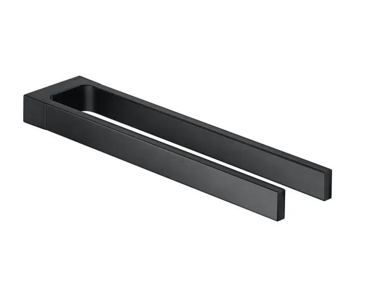 Keuco Edition 11 – Porte-serviettes double, longueur 34 cm, chrome noir 11119130000