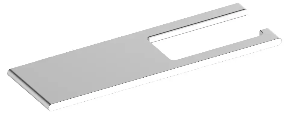 Keuco Edition 400 – Porte-papier toilette avec étagère, argenté 11573170000