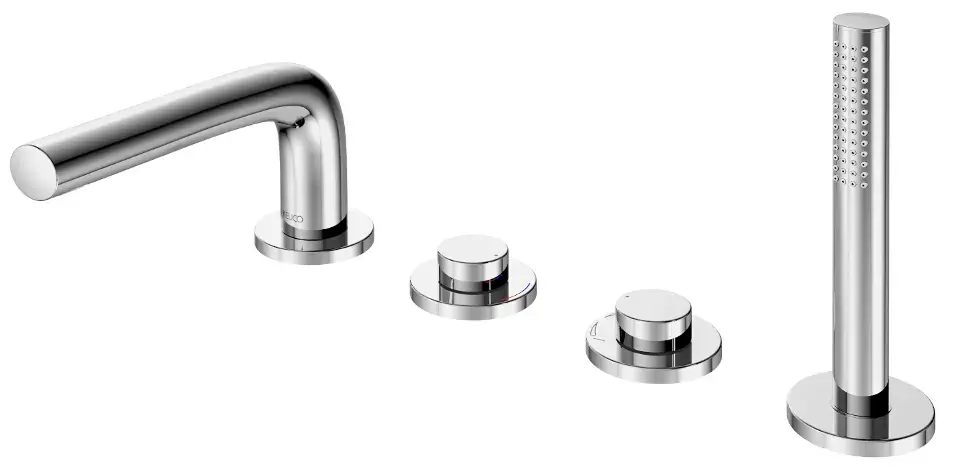 Keuco Edition 400 – Mitigeur au bord de baignoire, installation 4 trous, chrome 51530010200