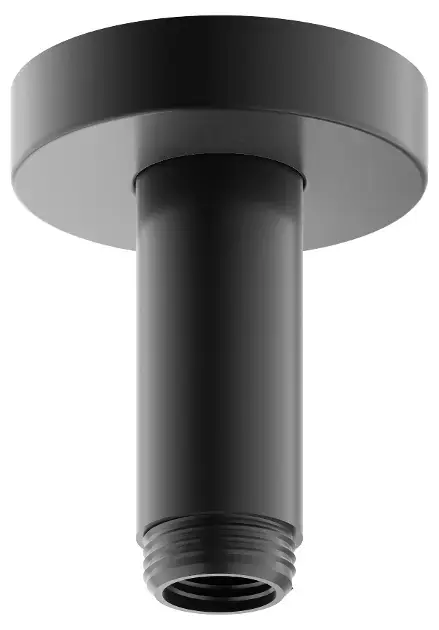 Keuco Elegance – Bras de douche au plafond, longueur de 10 cm, chrome noir 51689130100