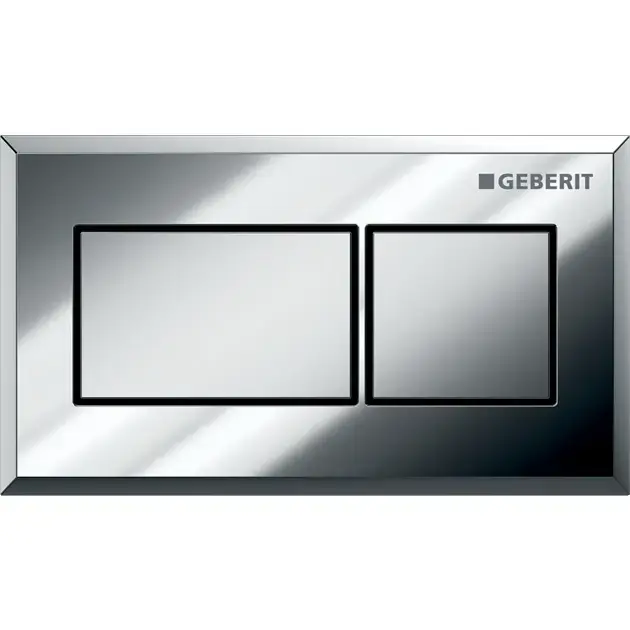 Geberit - Déclenchement à distance pneumatique, pour rinçage double touche, chrome brillant / chrome mat 116.051.KA.1