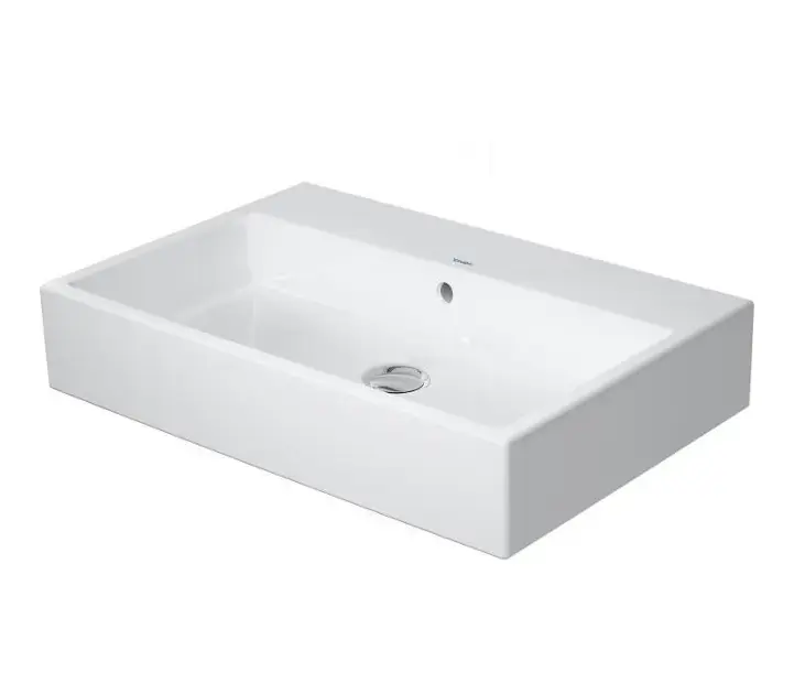 Duravit Vero Air - Meuble lavabo 70x47 cm, avec trop-plein, sans trou de robinetterie, WonderGliss, blanc 23507000281