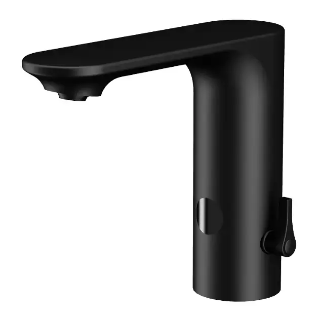 Sanela – Mitigeur électronique de lavabo, alimentation 24 V DC, noir SLU 63V