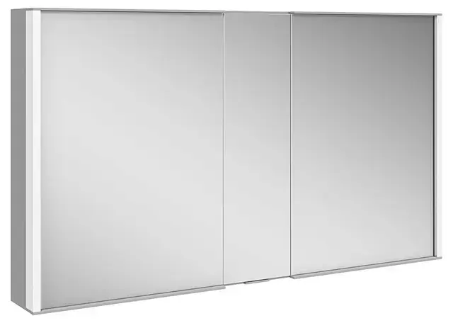 Keuco Royal Match – Armoire miroir avec éclairage LED, 120x70x16 cm, alu elox argenté 12804171311