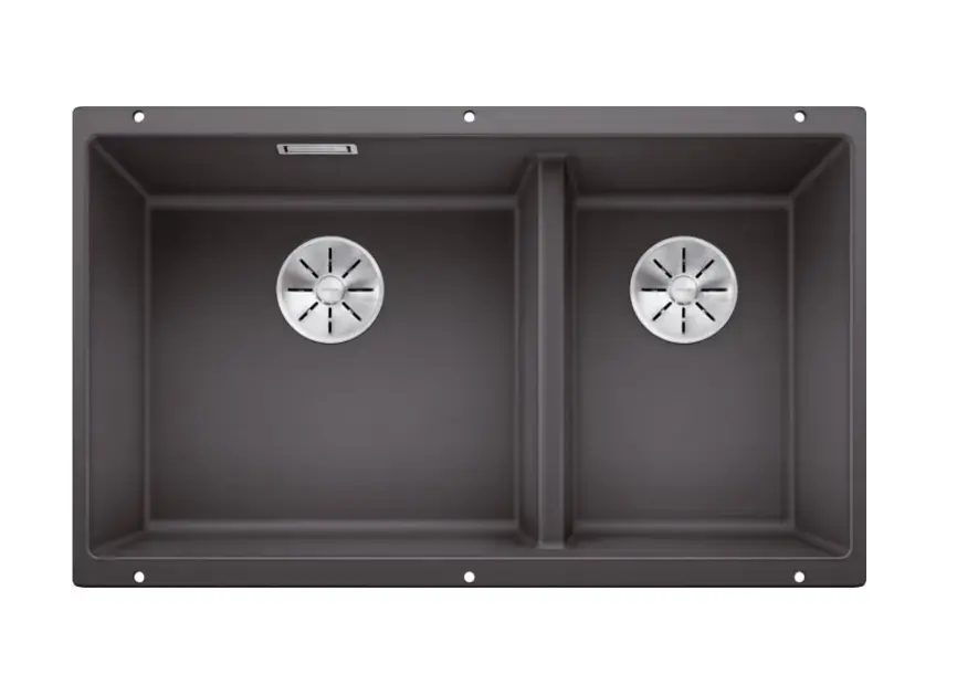 Blanco Subline 480/320 – Évier en silgranite, 86×46 cm, gris rocher 523585