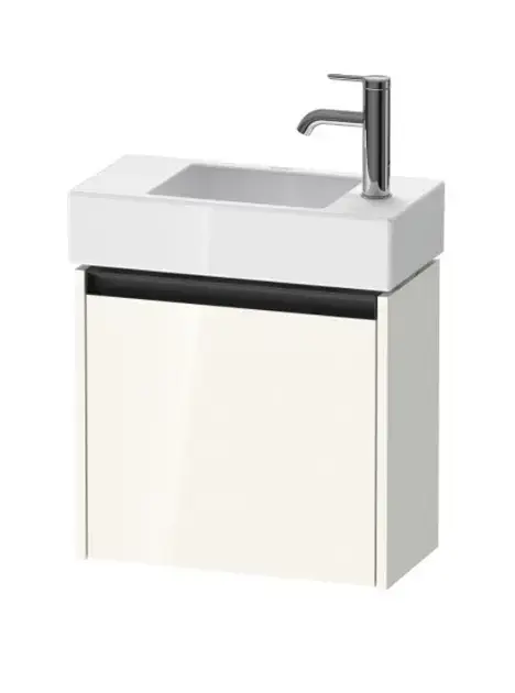 Duravit Ketho.2 - Meuble-vasque 44x48x24 cm, 1 porte, charnières à droite, blanc brillant K25072R22220000