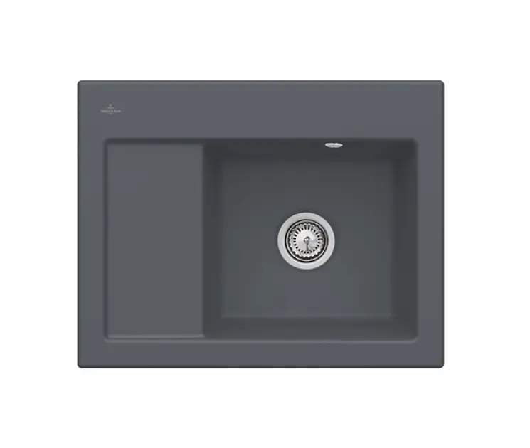 Villeroy & Boch Subway 45 - Évier en céramique 65x51 cm, CeramicPlus, Graphite 331301i4