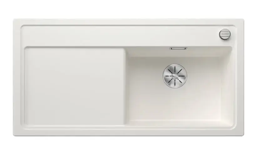 Blanco Zenar XL 6 – Évier en silgranit 100×51 cm, avec commande de vidage, InFino, blanc 523968