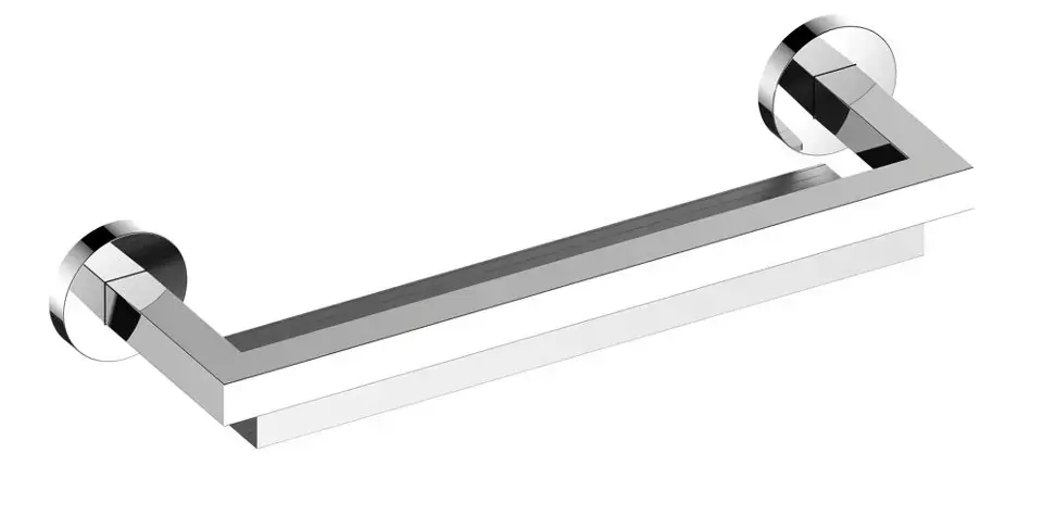 Keuco Edition 90 – Étagère, longueur 40 cm, chrome / aluminium 19058010000