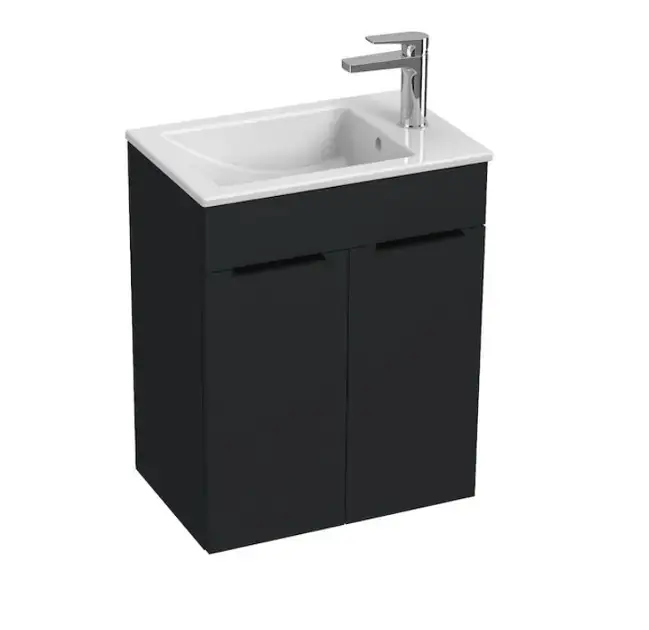 Jika Cube – Meuble avec lavabo 51x34x61 cm, anthracite mat H4536411763521