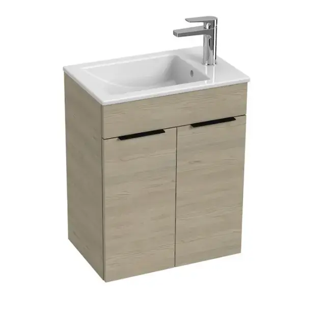Jika Cube – Meuble avec lavabo 51x34x61 cm, frêne H4536411765141