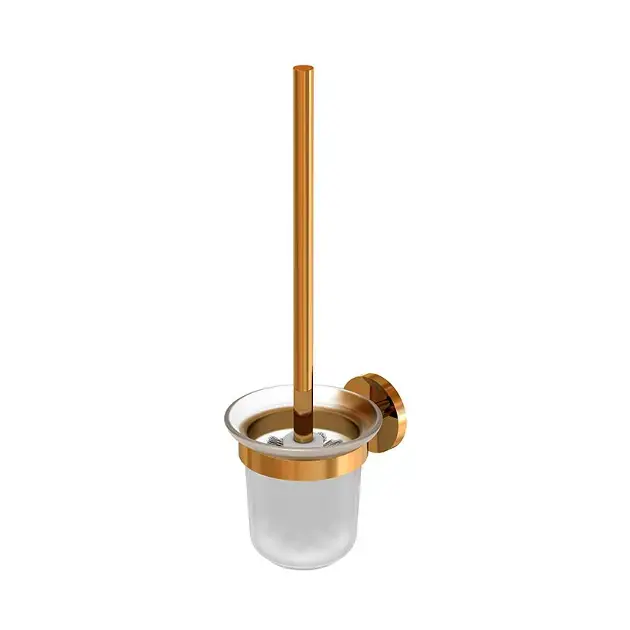 Steinberg 660 – Brosse WC murale avec support, verre dépoli/or rose 660 2911 RG