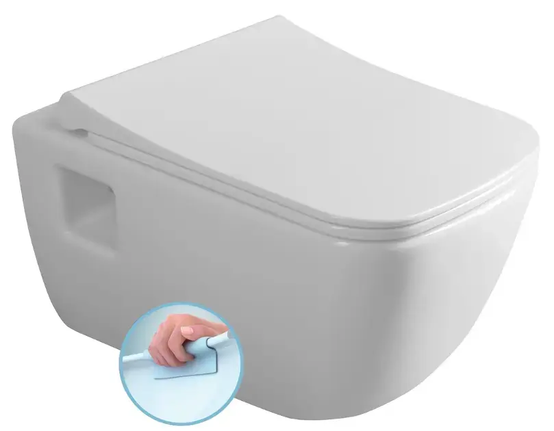 Bruckner Walter – Toilettes suspendues, Rimless, blanc 201.502.0
