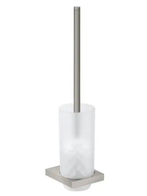Keuco Edition 11 – Brosse de toilette avec support, verre/nickel brossé 11164059000