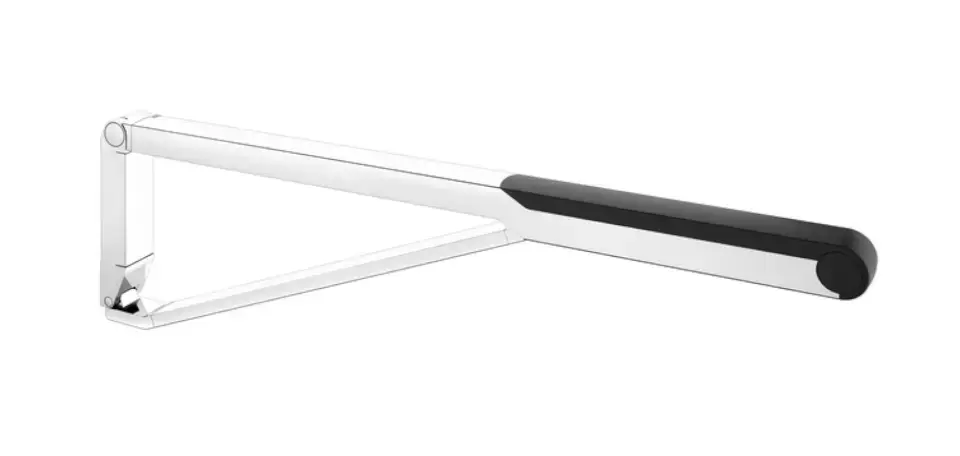 Keuco Axess – Barre de maintien 70 cm, pliable, chrome/noir 35003010737