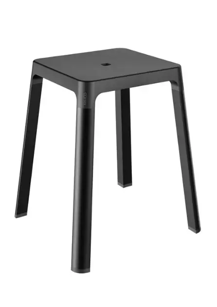 Keuco Axess – Tabouret de salle de bains, noir mat 35082370037