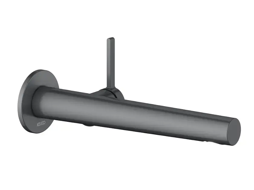 Keuco Edition 400 – Mitigeur de lavabo encastré, noir chromé brossé 51516132101