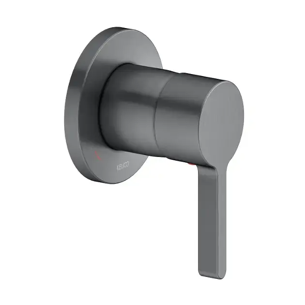Keuco Edition 400 – Mitigeur de douche encastré, noir chrome brossé 51551130001