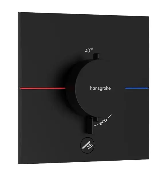 Hansgrohe ShowerSelect Comfort - Mitigeur thermostatique encastré, noir mat 15575670