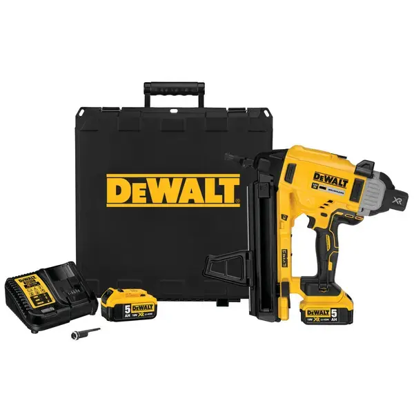 DeWALT – Cloueuse sans fil 18V 13-57 mm, 2 batteries 5,0 Ah Li-Ion, chargeur DCN890P2