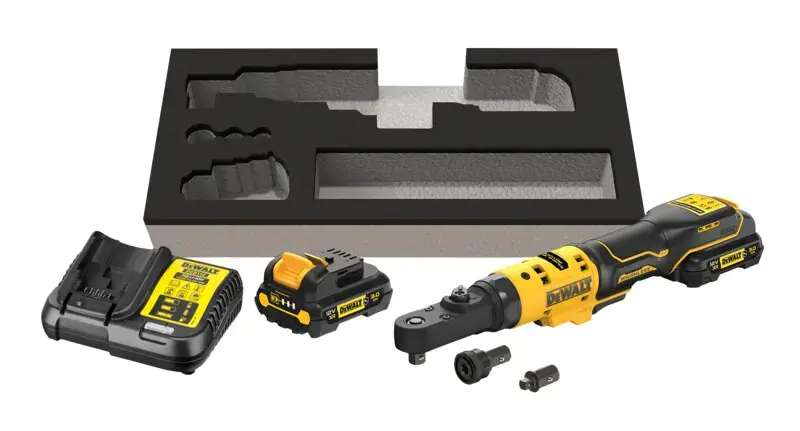 DeWALT – Clé à cliquet sans fil 12V, 2 batteries 3,0 Ah XR , chargeur DCF500L2G