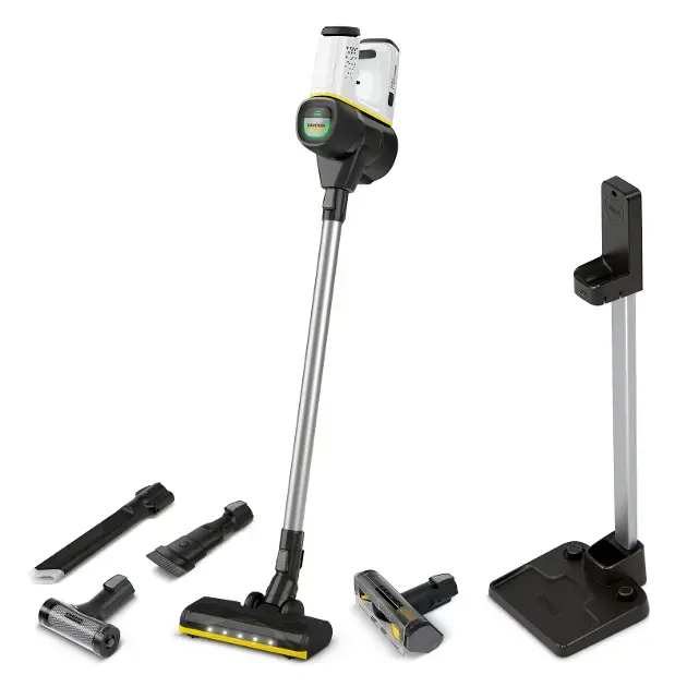 Kärcher - Aspirateur balai sans fil 25,2 V, avec accessoires, station de charge 1.198-674.0