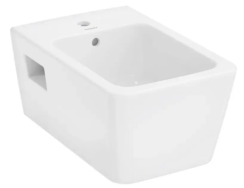Hansgrohe EluPura Original Q - Bidet suspendu, trou pour robinetterie, blanc 60284450